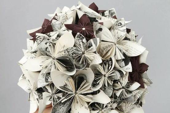 Ramo de novia origami