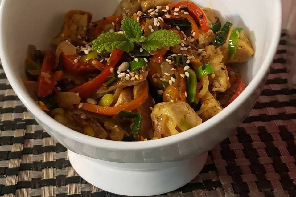 Wok de vegetales