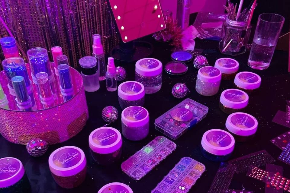 Productos con glitter para eventos