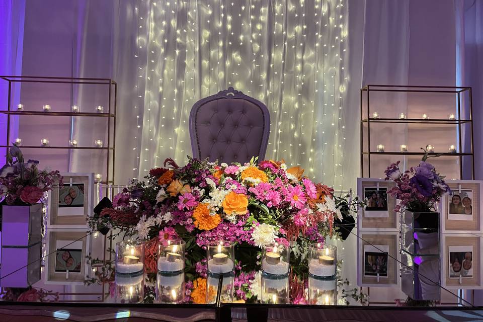 Adornos y mobiliario para eventos nupciales