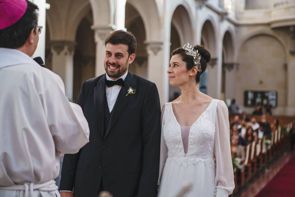 Fotos de parejas hacia el altar