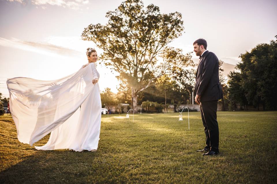 Fotos de parejas hacia el altar