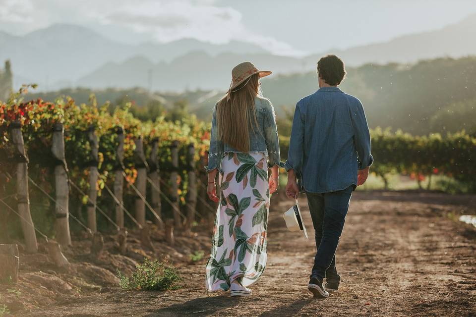 Viñedo en medio de la naturaleza para celebraciones