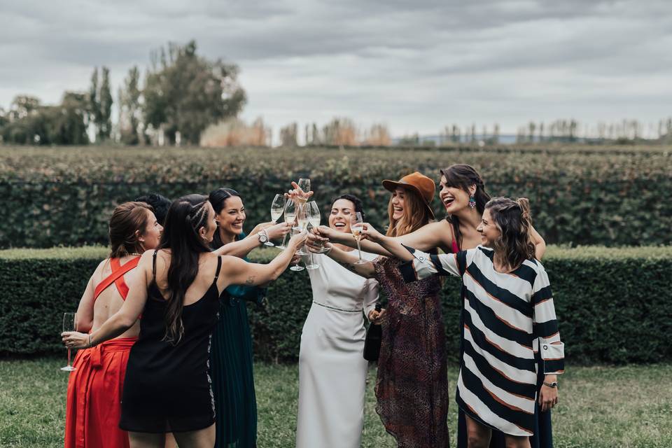 Viñedo en medio de la naturaleza para celebraciones