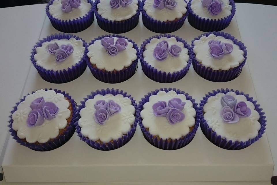 Cupcakes en violeta