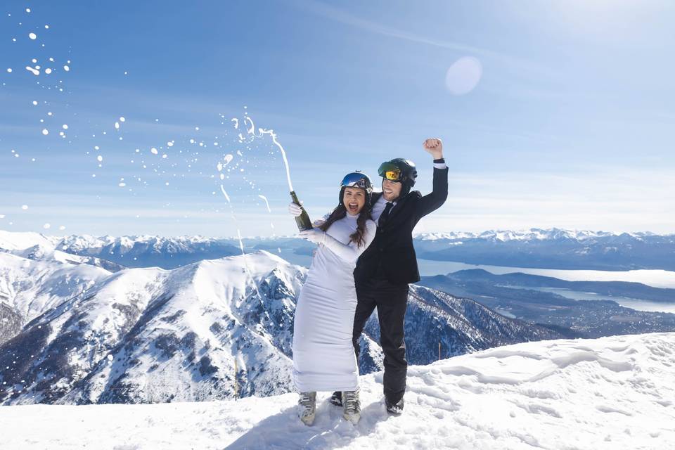 Ski wedding