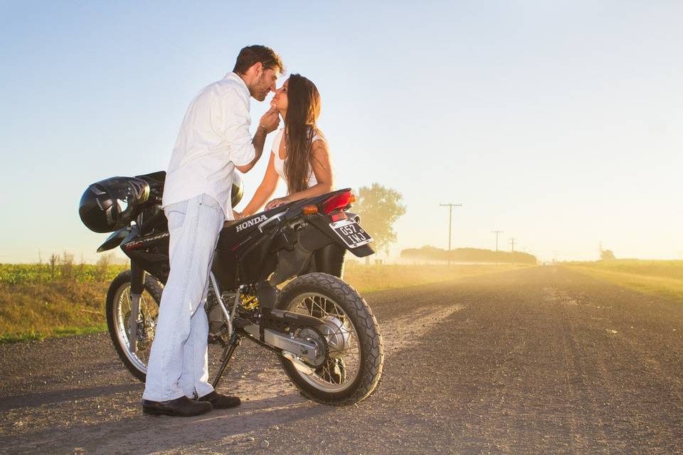 Romanticismo y motos