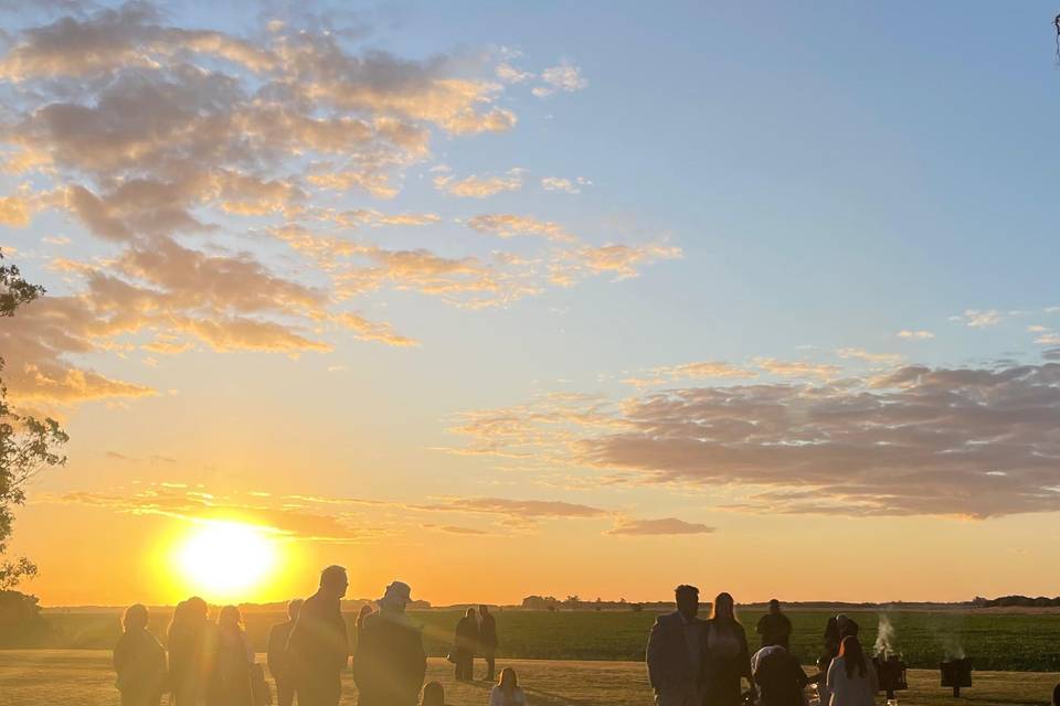 El atardecer