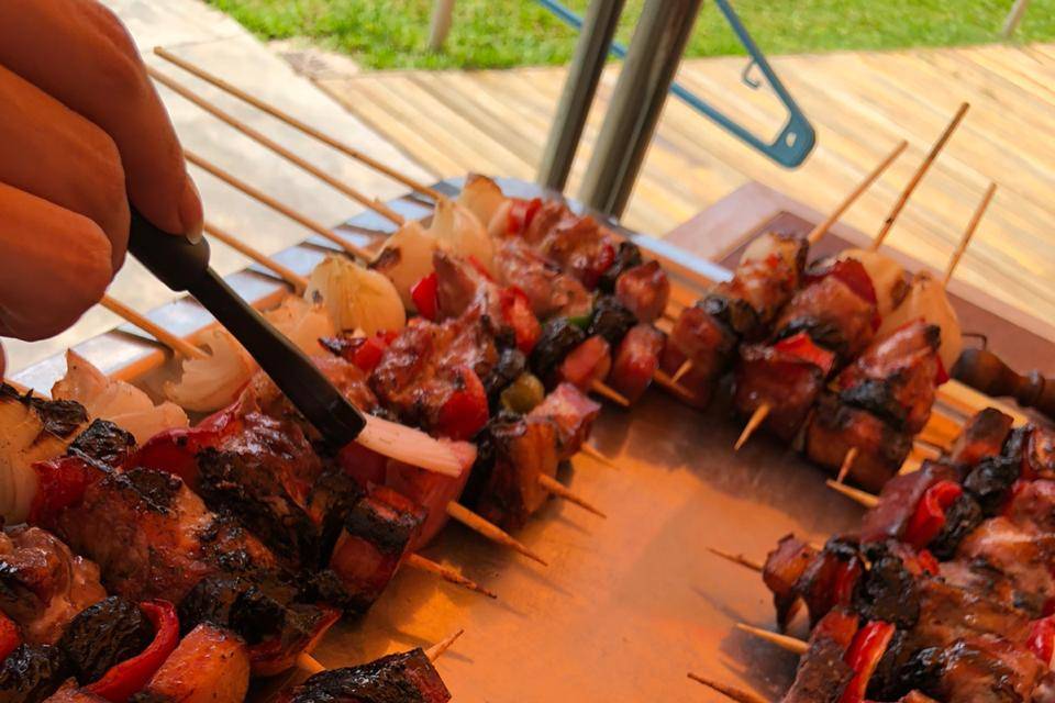 Pinchos agridulces