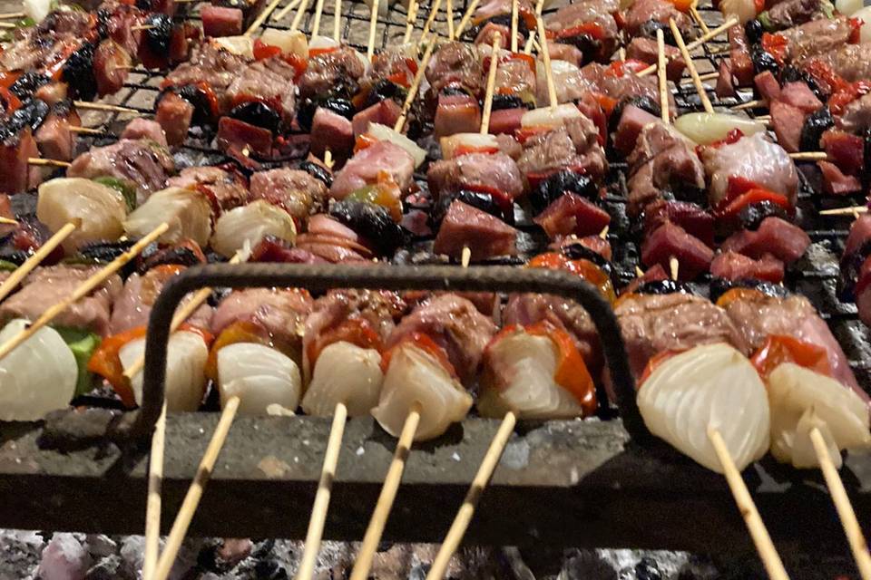 Pinchos agridulces