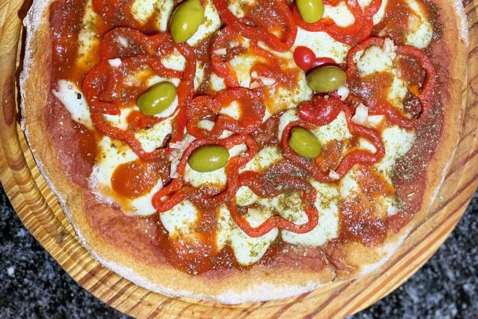 Pizza con pimiento