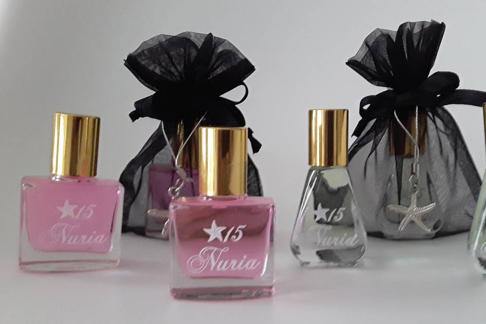 Minis de 15 cc Organza y Dije