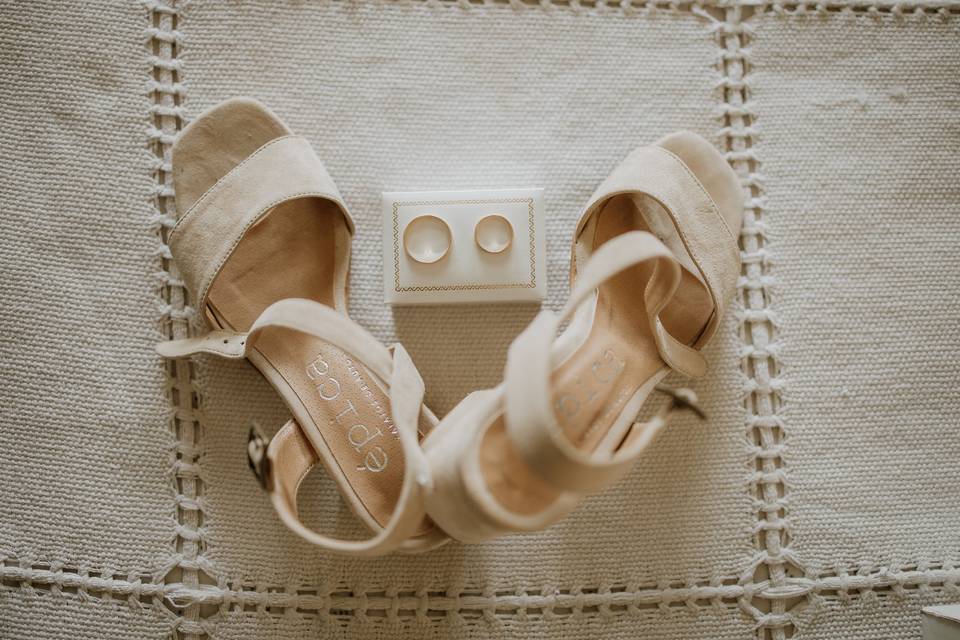 Zapatillas con anillos