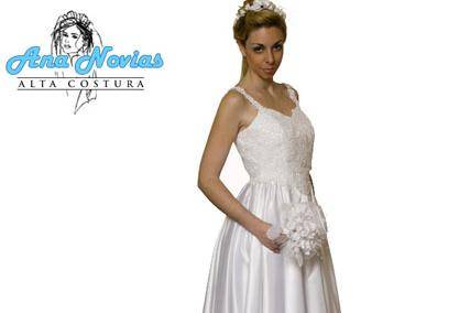 Raso de novia con corset en gipuir