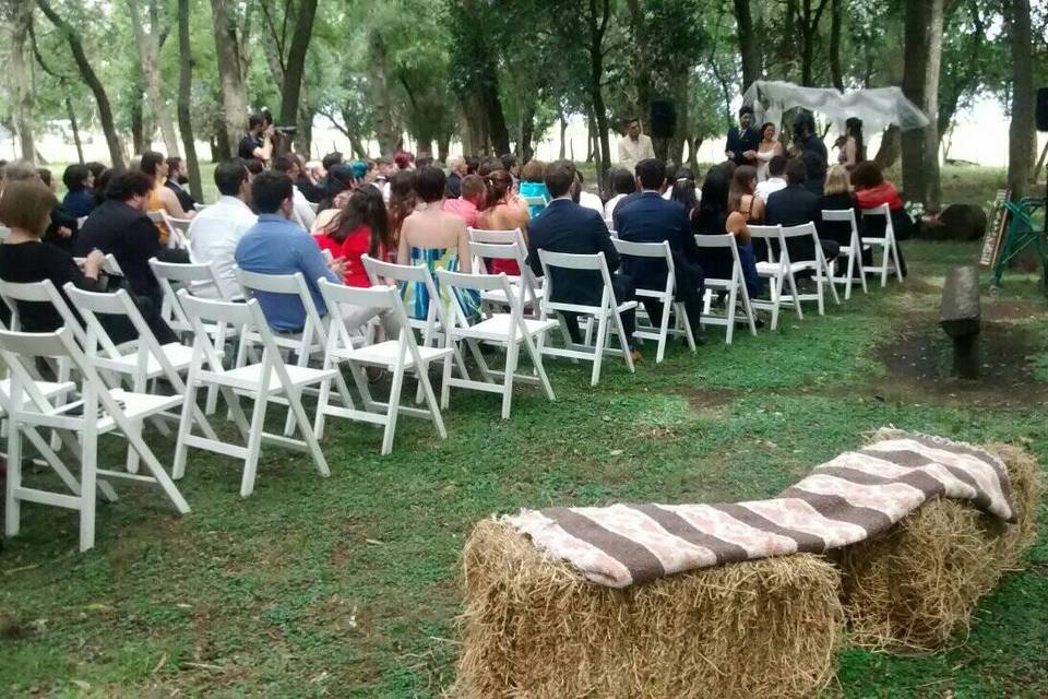 Ceremonia civil con juez