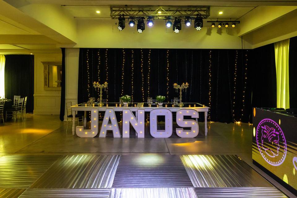 Salón elegante para celebraciones