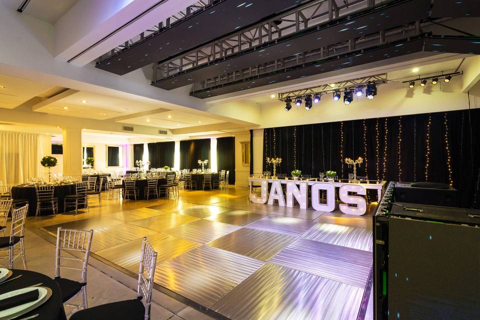 Salón elegante para celebraciones