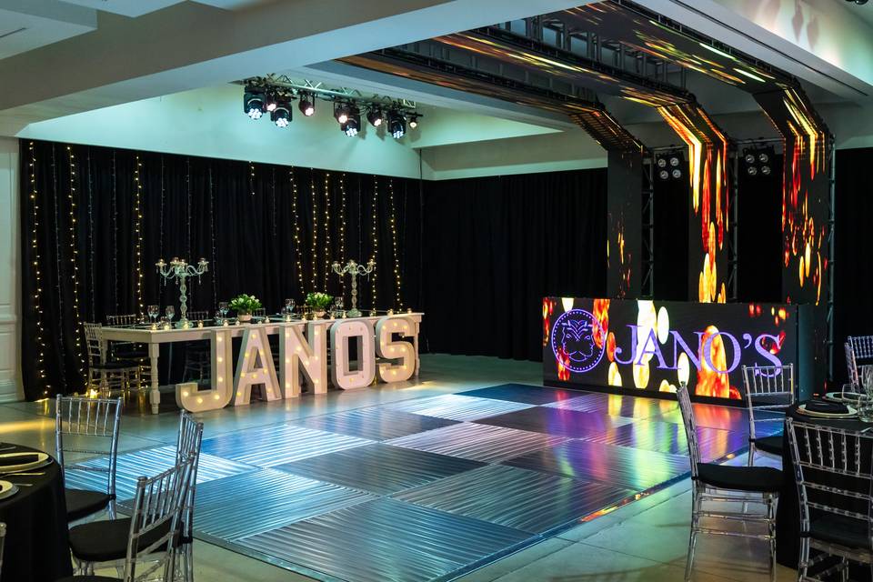 Salón elegante para celebraciones
