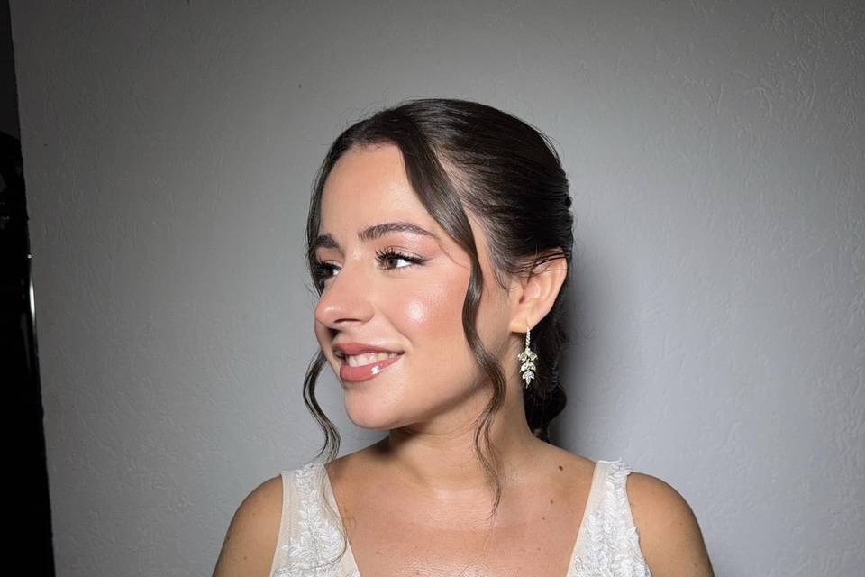 Novia lista para la ceremonia