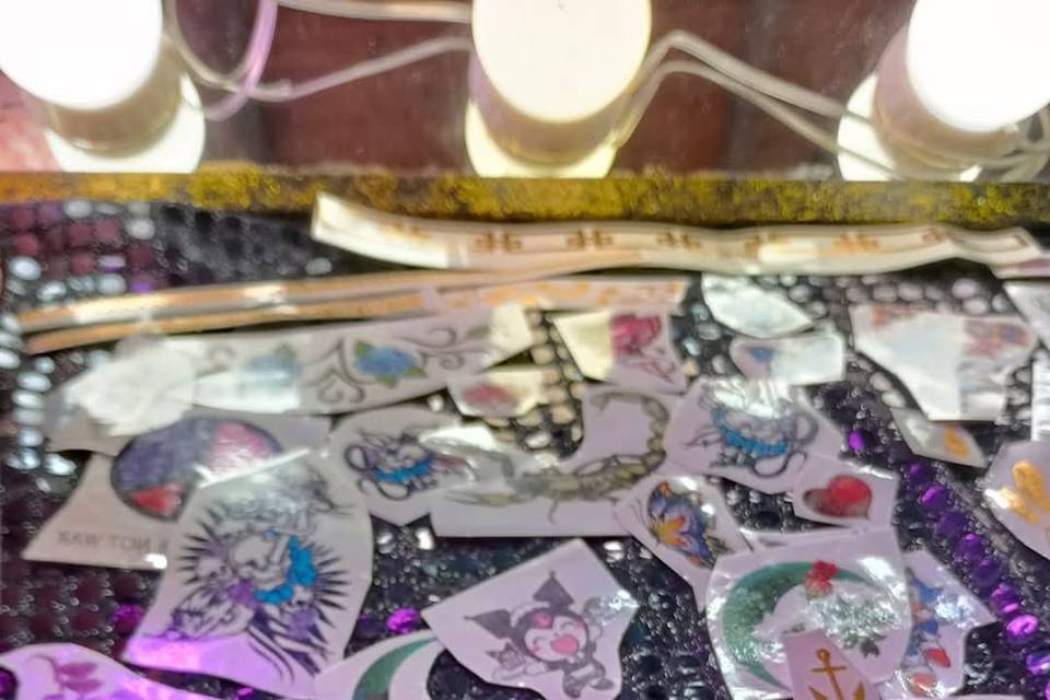 Stand de glitter para eventos