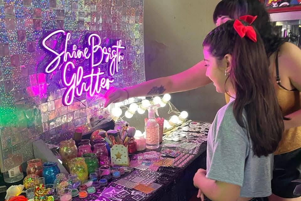 Maquillaje de glitter para eventos