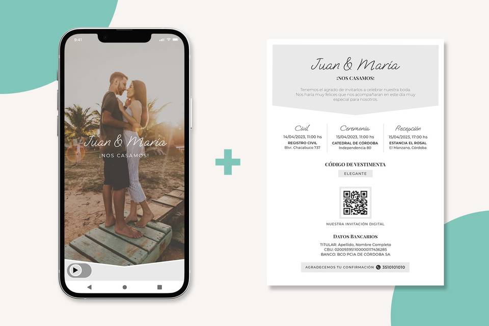 Digital + Save the date