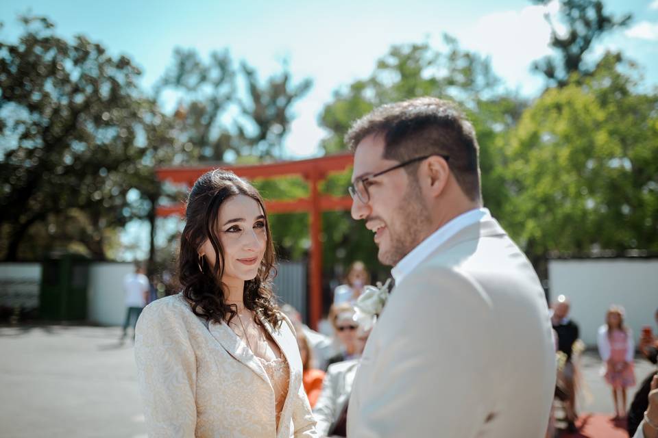 Ceremonia civil jardín japonés