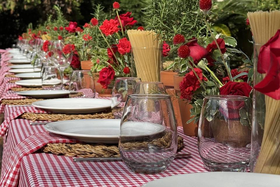 Un cumple italiano 🌹🍝