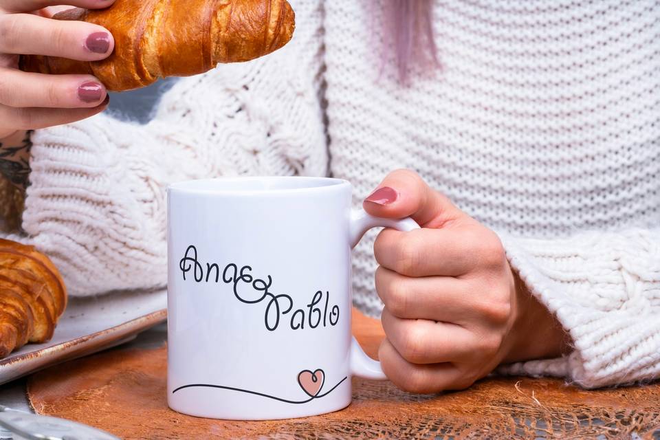 Taza con nombres