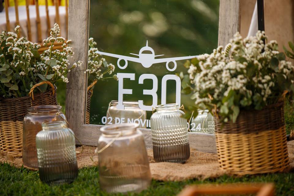 Espacio en medio de la naturaleza para celebraciones