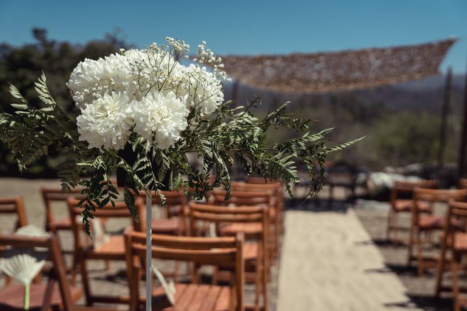 Espacio en medio de la naturaleza para celebraciones