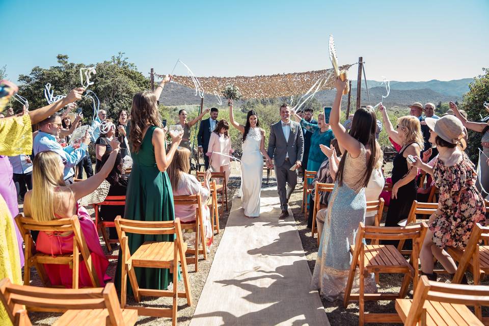 Espacio en medio de la naturaleza para celebraciones