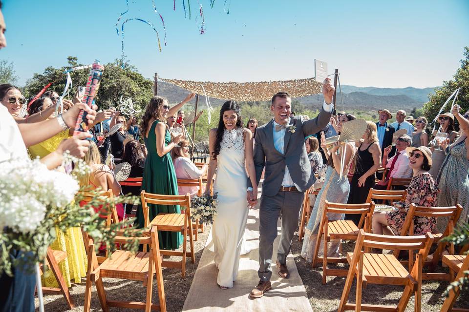 Espacio en medio de la naturaleza para celebraciones