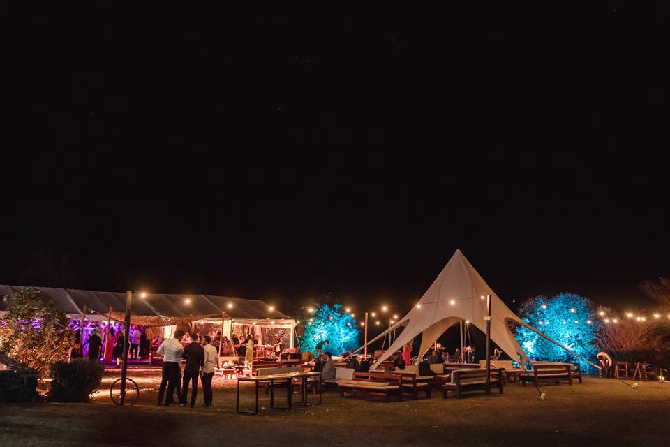 Espacio en medio de la naturaleza para celebraciones