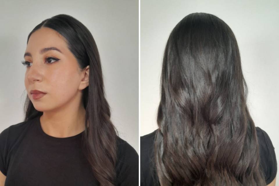 Maquillaje y peinado social
