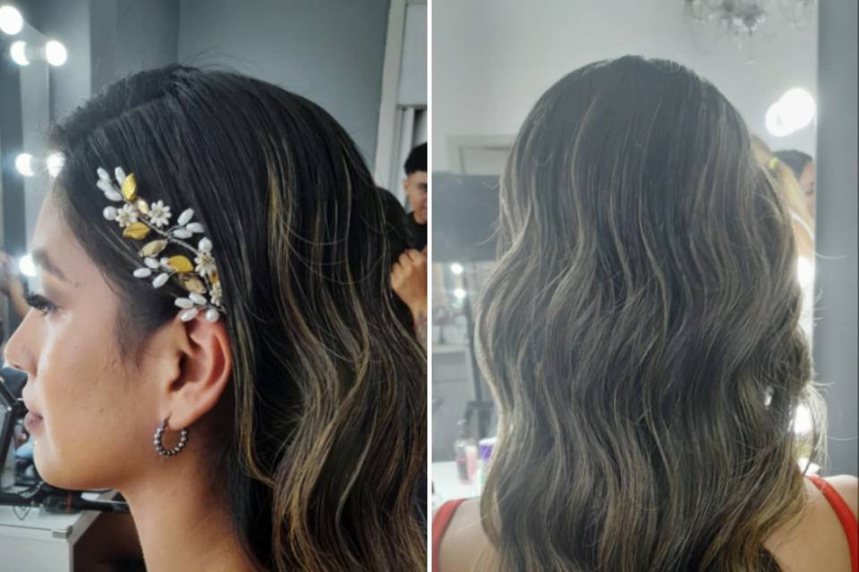 Peinado ondas al agua