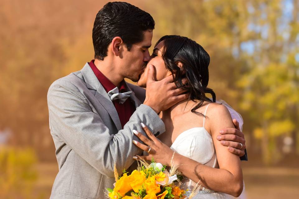 Sesión en boda con los Novios