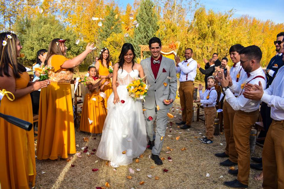 Sesión en boda con los Novios
