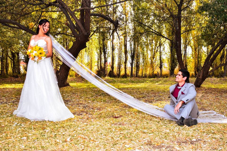 Sesión en boda con los Novios
