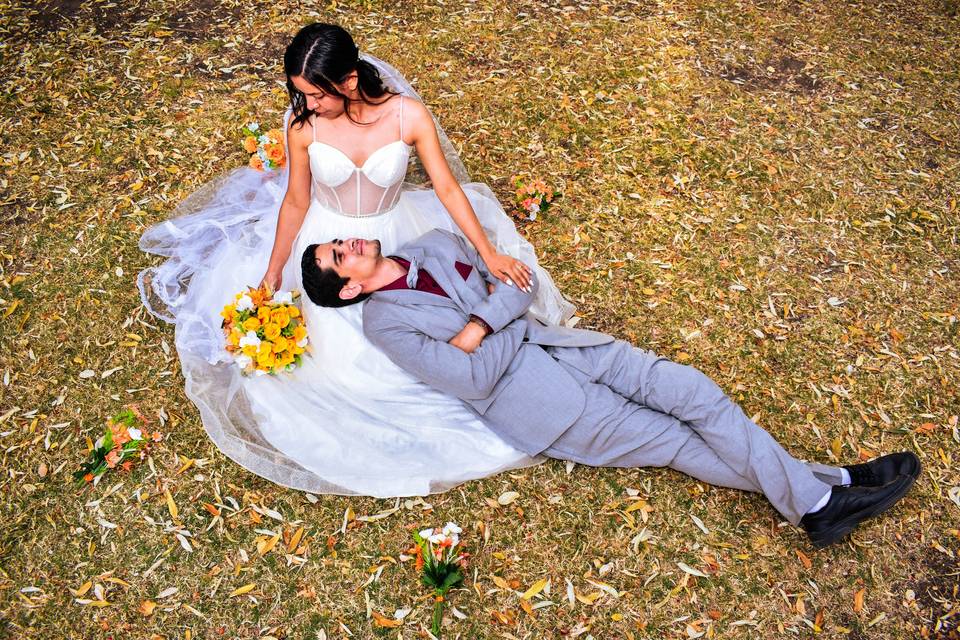 Sesión en boda con los Novios