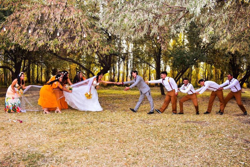 Sesión en boda con los Novios