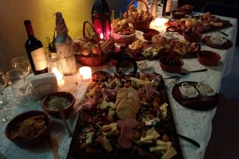 Mesa de fiambres