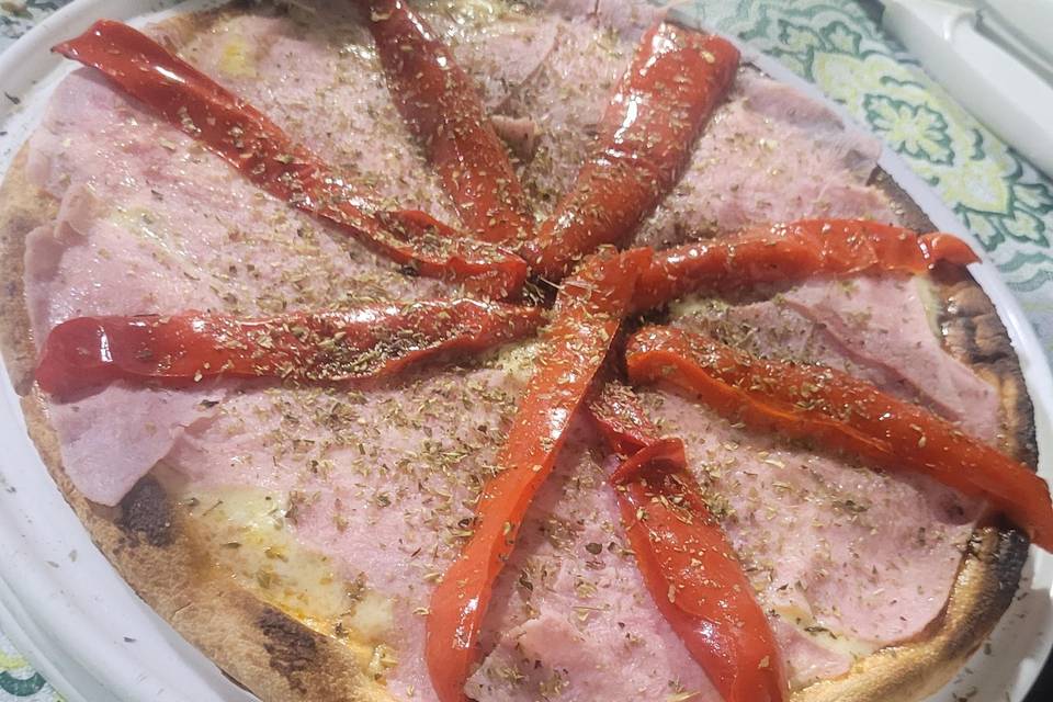 Jamón y morron