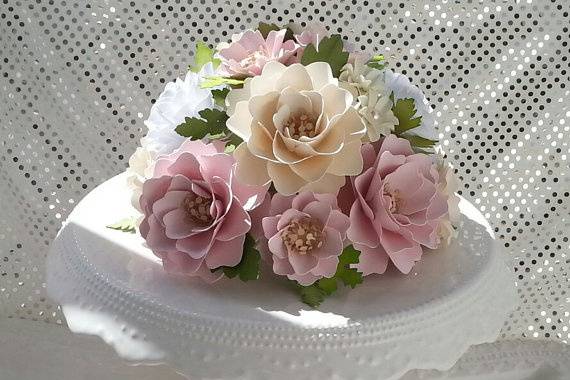 Bouquets para tortas de boda