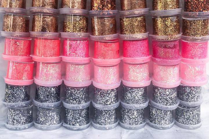 Glitter en gel