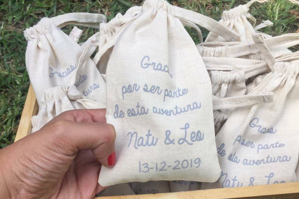Detalles, bolsitas de arroz
