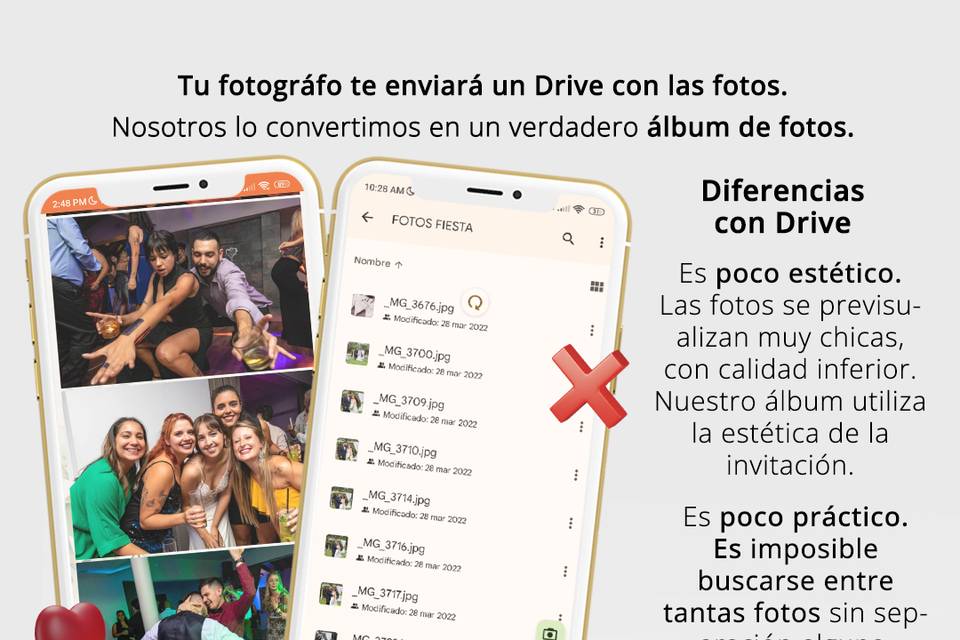 Álbum web + invitación