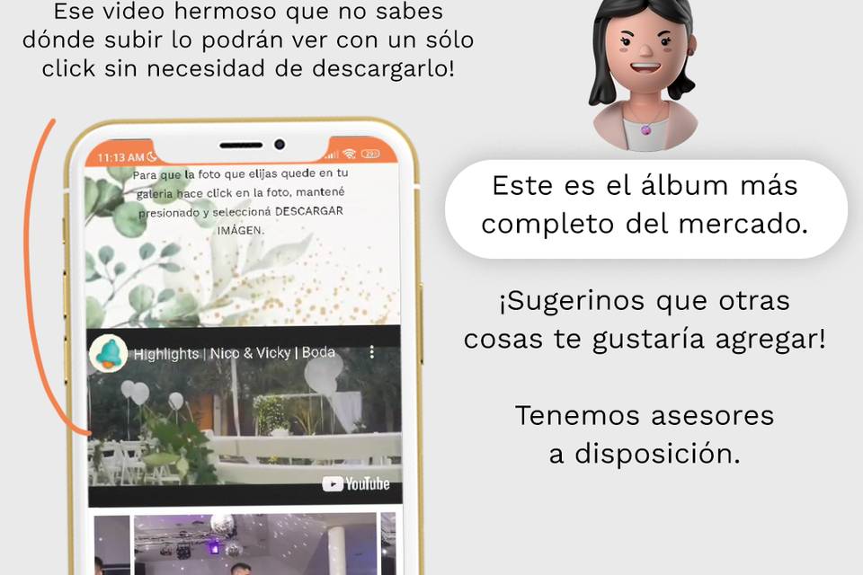 Álbum web + invitación