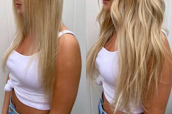 Antes y despues extensiones