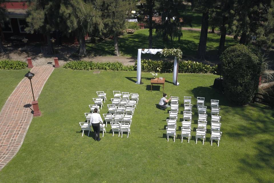 Preparativos ceremonia